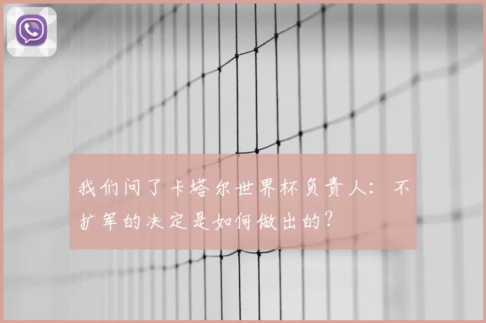 我们问了卡塔尔世界杯负责人：不扩军的决定是如何做出的？